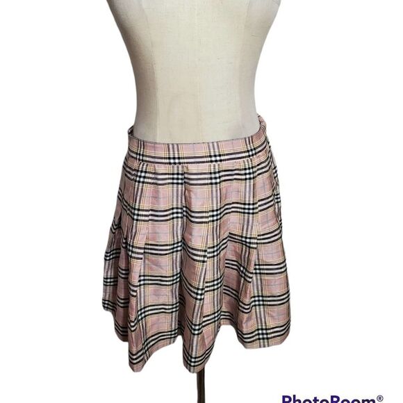 Love Tree Dresses & Skirts - Love Tree Plaid Pink and Black Pleated Skirt NWT
